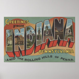 Poster Indiana, Pensilvânia - grandes cenas da letra
