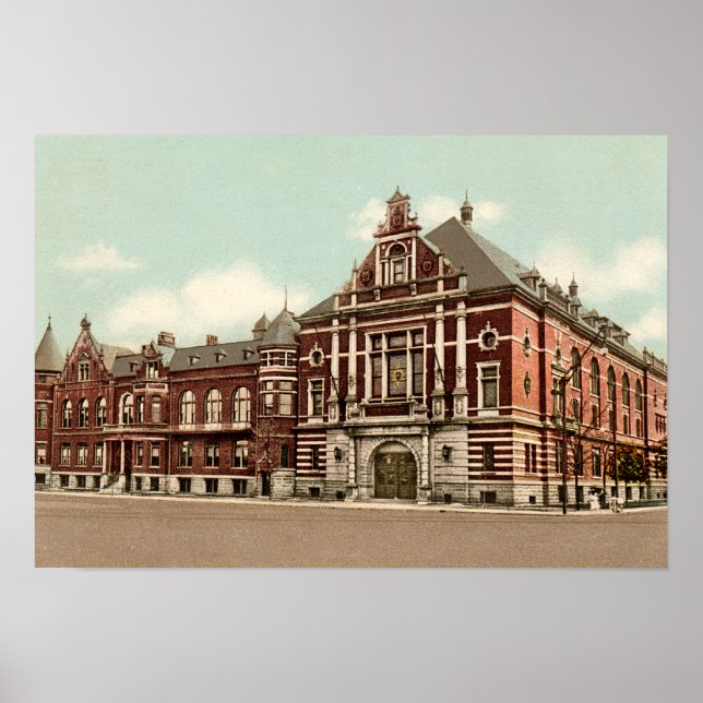 Póster Indianapolis Indiana Athanaeum (Frente)