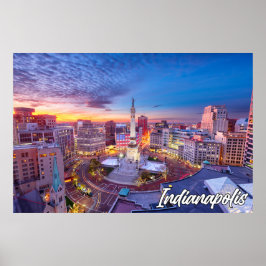 Poster Indianápolis, Indiana, Estados Unidos