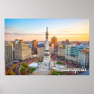 Poster Indianápolis, Indiana, Estados Unidos