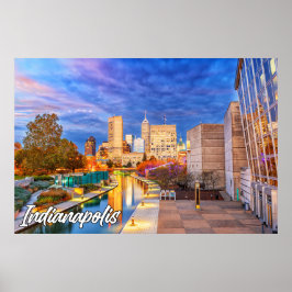 Poster Indianápolis, Indiana, Estados Unidos