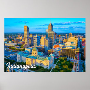 Poster Indianápolis, Indiana, Estados Unidos