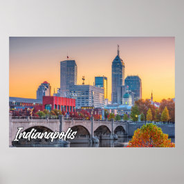 Poster Indianápolis, Indiana, Estados Unidos