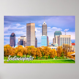 Poster Indianápolis, Indiana, EUA