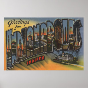 Póster Indianapolis, Indiana - grandes cenas 3 da letra