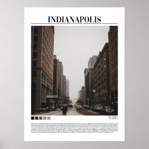 Poster Indianápolis - Indiana ( Indy - Estados Unidos)