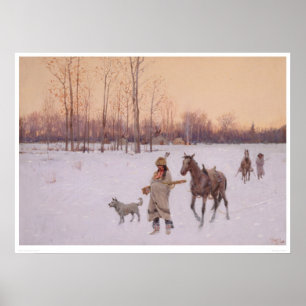 Póster Indianos na neve (0565A)