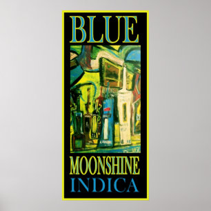 PÓSTER INDICA DE MOONSHINE AZUL