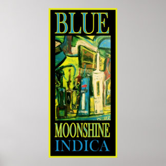 PÓSTER INDICA DE MOONSHINE AZUL