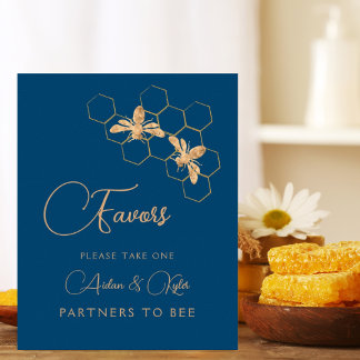 Poster Indicador de Mesa Favorito do Chá de casamento Ind
