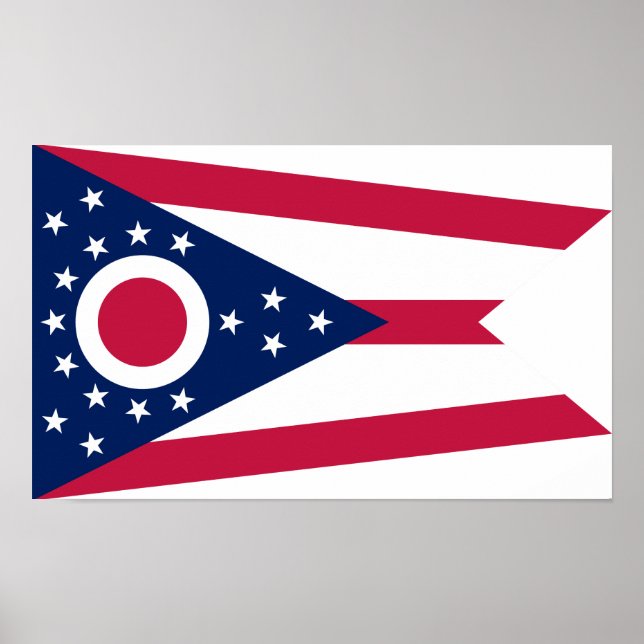 Poster Indicador do Estado de Ohio (Frente)