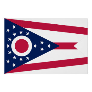 Póster Indicador do Estado de Ohio