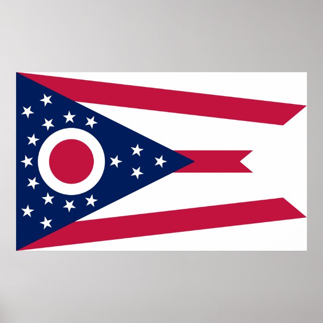 Poster Indicador do Estado de Ohio (Frente)