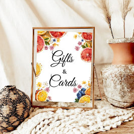 Poster Indicativo de Mesa de Ofertas e Cartões do Chá de