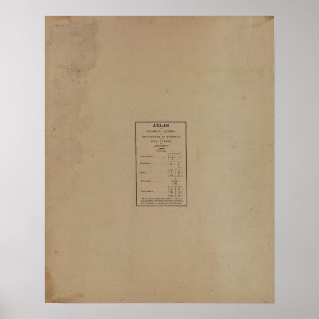 Póster Índice para Atlas (Frente)