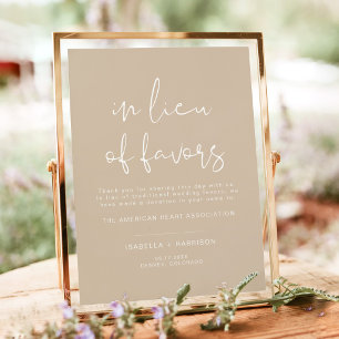 Poster INDIE Boho Beige Lieu de Favores Casamento