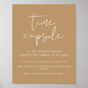 Poster ÍNDIE Boho Chá de fraldas Hora Símbolo da Cápsula