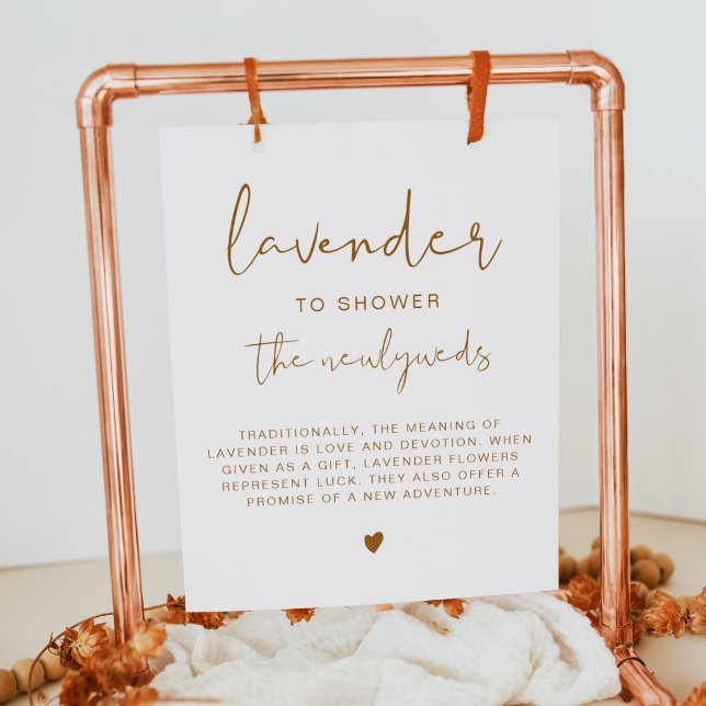 Poster ÍNDIE Boho - Lavanda Laranja Queimada Sinal de Cas (Criador carregado)