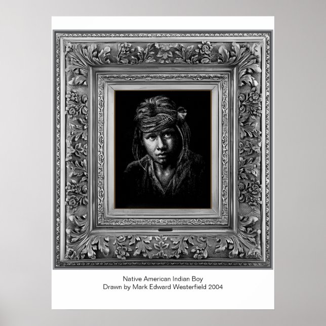 Poster Indígenas Nativo Americano. (Frente)