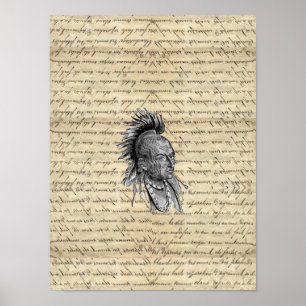 Póster Índio americano