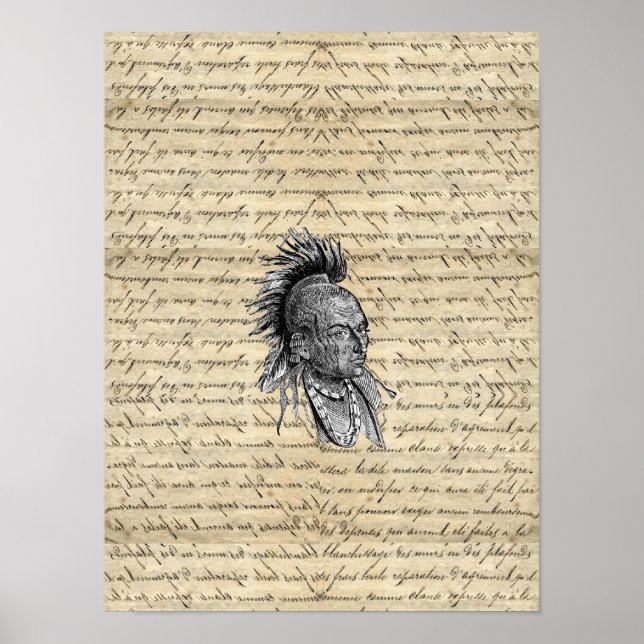 Póster Índio americano (Frente)