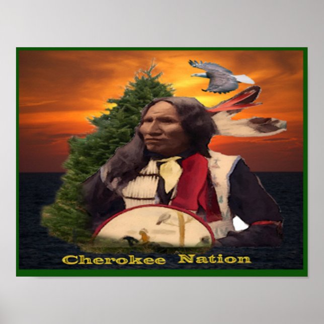 Poster índio Cherokee (Frente)