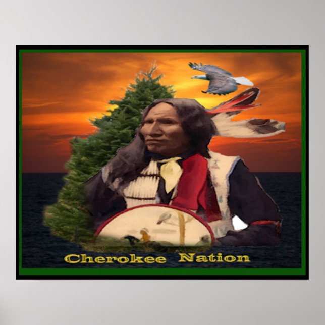 Poster índio Cherokee (Frente)