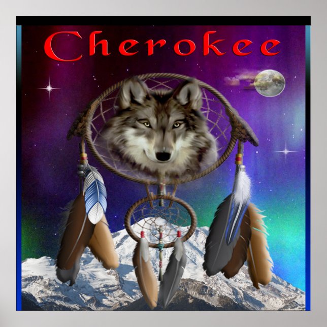 Poster índio Cherokee (Frente)