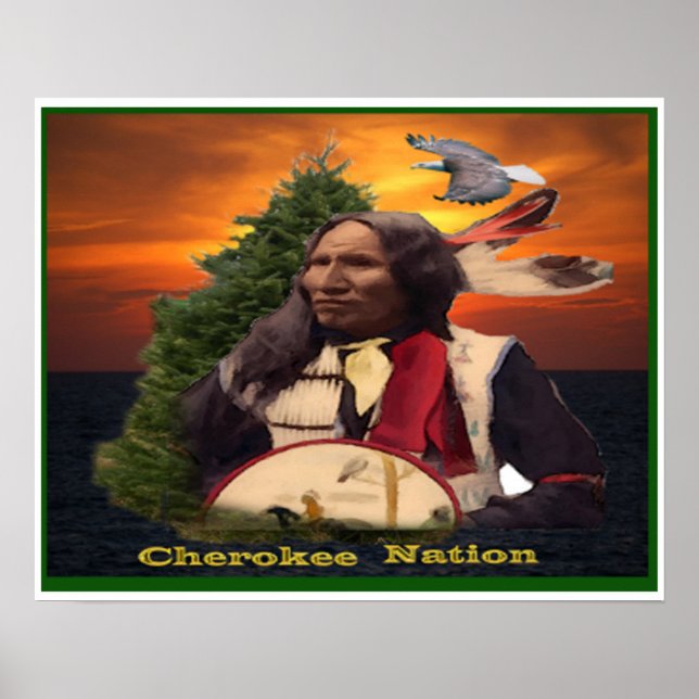 Poster índio Cherokee (Frente)