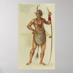 Póster Índio no Corpo da Tinta