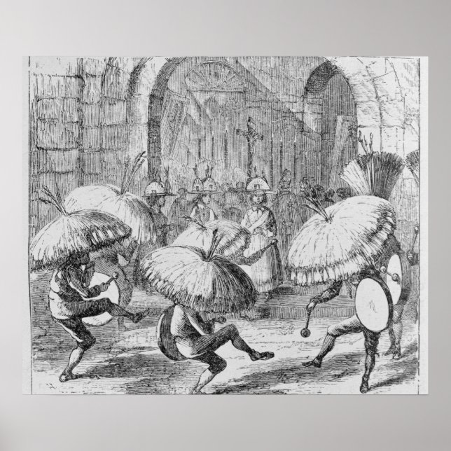 Póster Índios Celebrando o Chuno ou Batata (Frente)