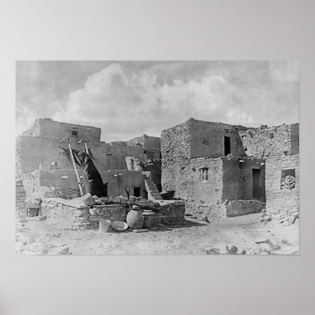 Póster índios Hopi (Moqui) Cobra Kiva Oraibi Pueblo (Frente)