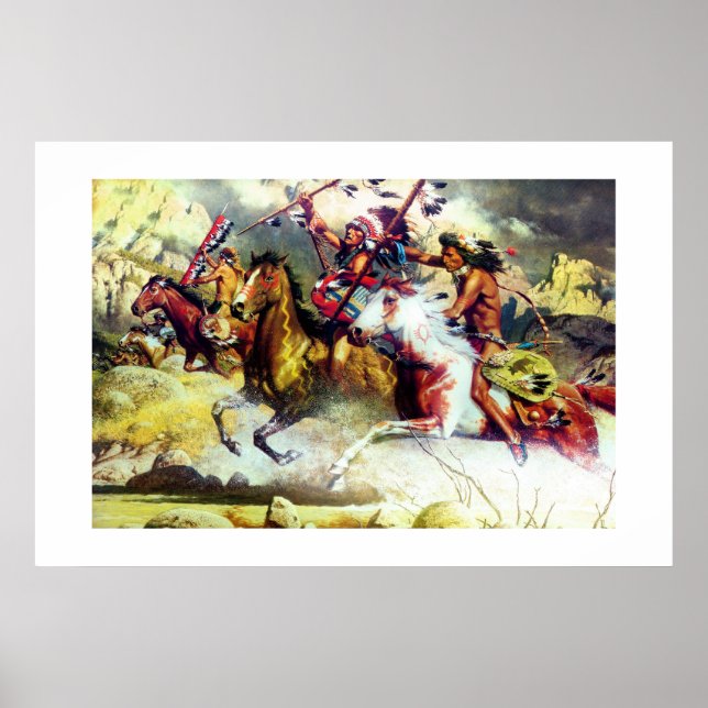 POSTER ÍNDIOS NATIVOS AMERICANOS - CHEYENNE (Frente)