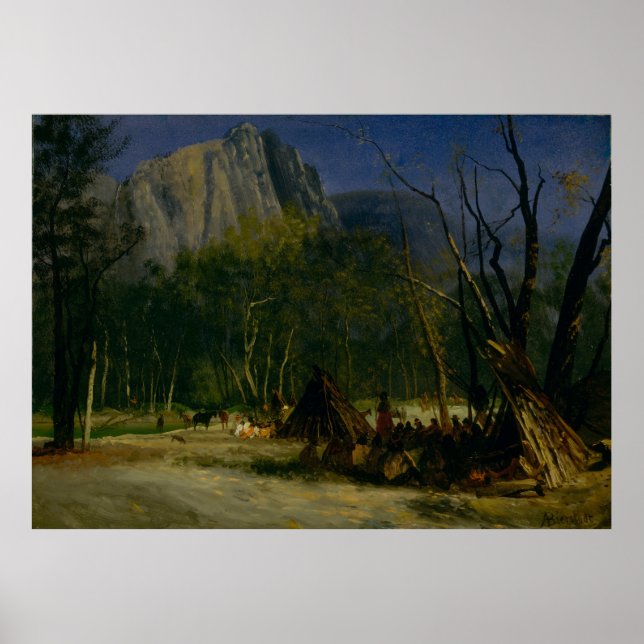 Poster Índios no Conselho, Califórnia (Frente)