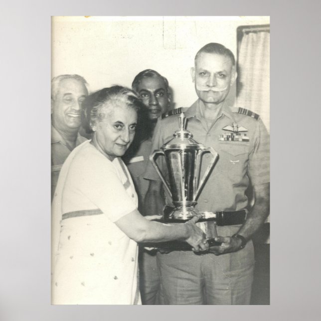 Póster Indira Gandhi (Frente)