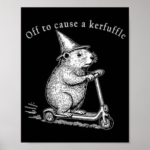 Poster Indo para Causar uma Confusão Divertida Patinete d