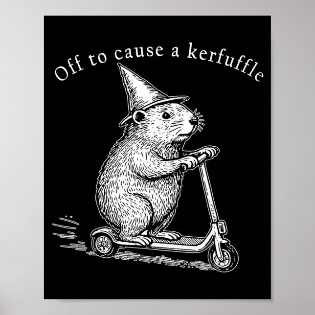 Poster Indo para Causar uma Confusão Divertida Patinete d (Frente)