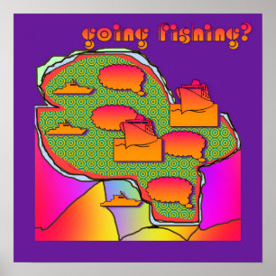 Poster Indo Pescar? Diversão de Pescador
