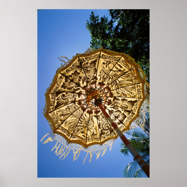 Poster Indonésia, Bali | Guarda-Chuva de Templo (Frente)