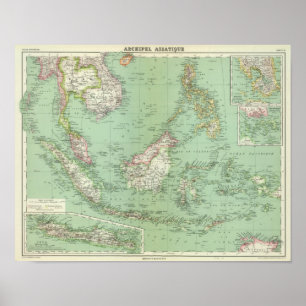 Póster Indonésia, Malásia