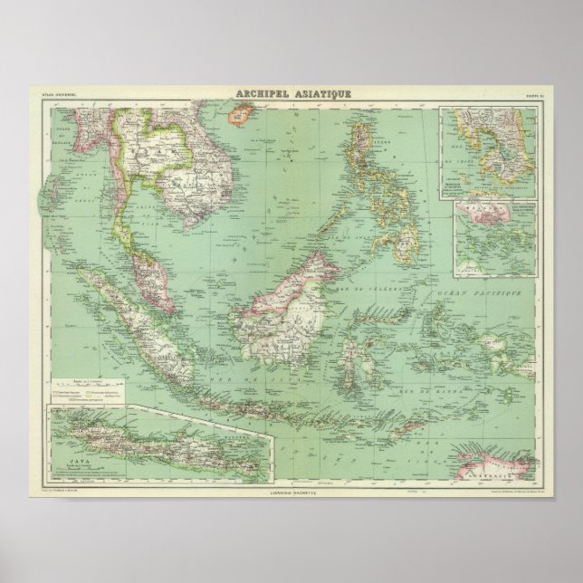 Póster Indonésia, Malásia (Frente)