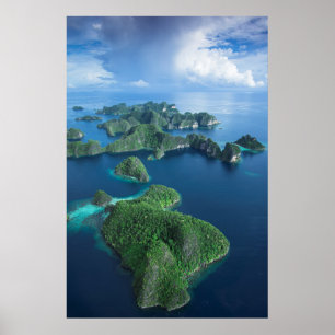Poster Indonésia, Papua Ocidental. Material De Raja Ampa