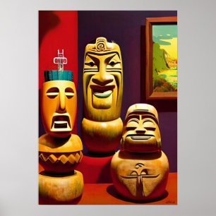 Poster Indoor Tiki Life Ken Gage Art