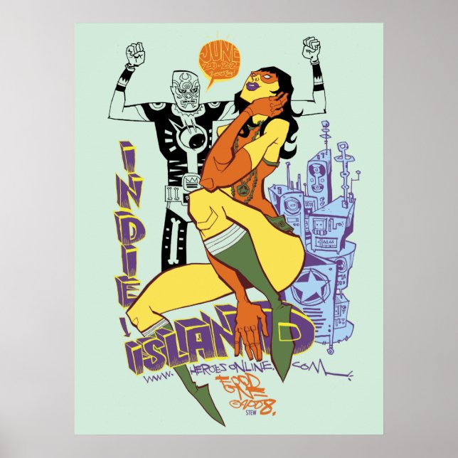 Póster Indy Island Impressão/Poster (Frente)