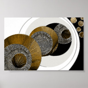 Poster Inexplicado abstrato Textured