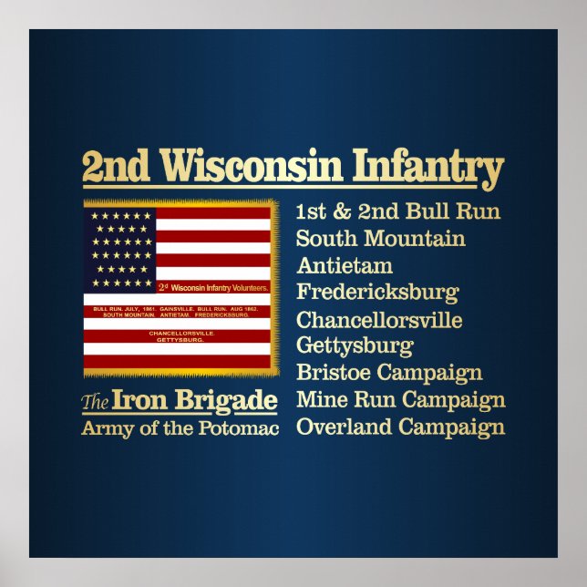 Poster Infantaria de Wisconsin segundo (BH) (Frente)