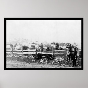 Poster Infantaria e acampamento em Tenallytown 1864
