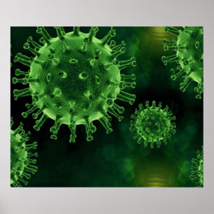 Poster Infecção pelo agente patogênico do vírus de Co