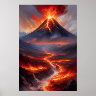 Poster Inferno Libertado, A Erupção Vulcânica Maciça