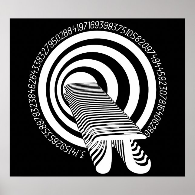 Póster Infinidade do Geek Matemático Pi Day (Frente)